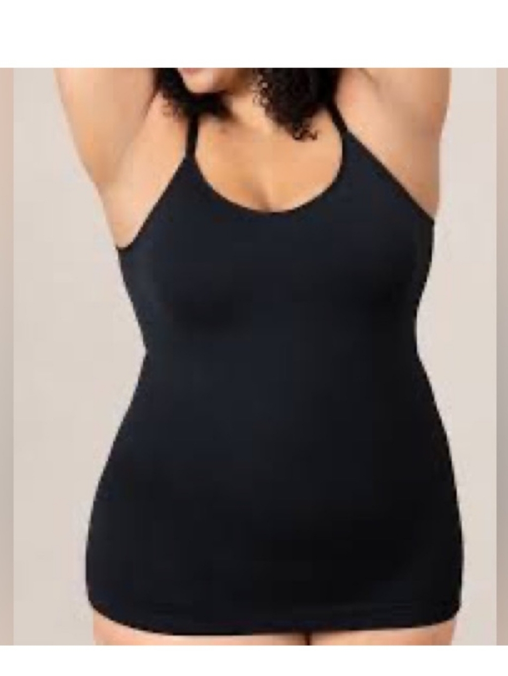 Shapermint Scoop Neck‎ Black Cami Women's Size 3XL